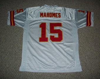 PATRICK MAHOMES Kansas City Unsigned Custom White Sewn New Football Jersey Size S, M,L,XL,2XL,3XL