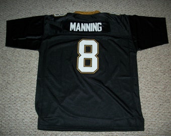 ARCHIE MANNING New Orleans  Unsigned Custom Black Sewn New Football Jersey Size S, M,L,XL,2XL,3XL