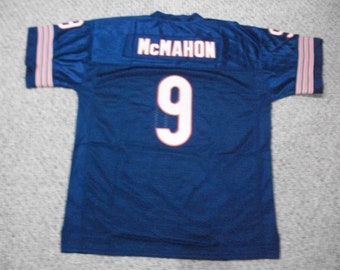 JIM McMAHON Chicago  Unsigned Custom Blue Sewn New Football Jersey Size S, M,L,XL,3XL