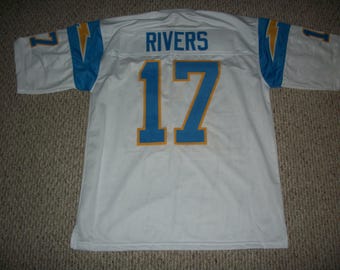 PHILIP RIVERS Unsigned Custom San Diego White Sewn New Football