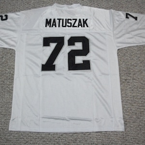 JOHN MATUSZAK Oakland/LA  Unsigned Custom White Sewn New Football Jersey Sizes S-3XL