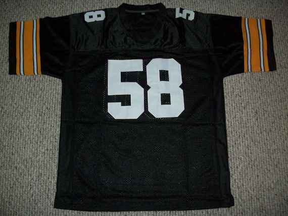 JACK LAMBERT Unsigned Custom Pittsburgh Black Sewn New Football