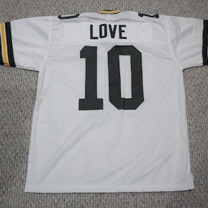 JORDAN LOVE Green Bay Unsigned Custom White Sewn New Football Jersey Sizes S-3XL