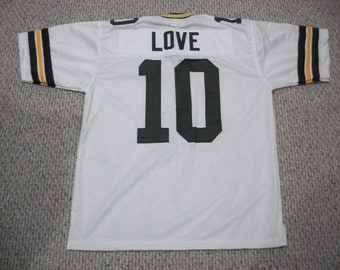 JORDAN LOVE Green Bay Unsigned Custom White Sewn New Football Jersey Sizes S-3XL