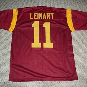 MATT LEINART Unsigned Custom College Red Sewn New Football Jersey Sizes S-3XL