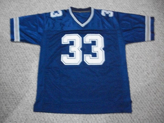 TONY DORSETT Unsigned Custom Dallas Regular Blue Sewn New Football