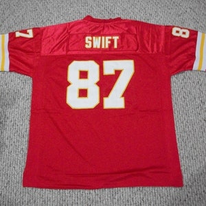 SWIFT KELCE Kansas City Unsigned Custom Red Sewn New Football Jersey Sizes S-3XL