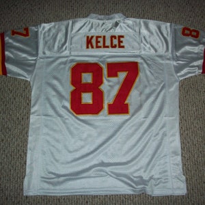 TRAVIS KELCE Kansas City Unsigned Custom White Sewn New Football Jersey Sizes S-3XL