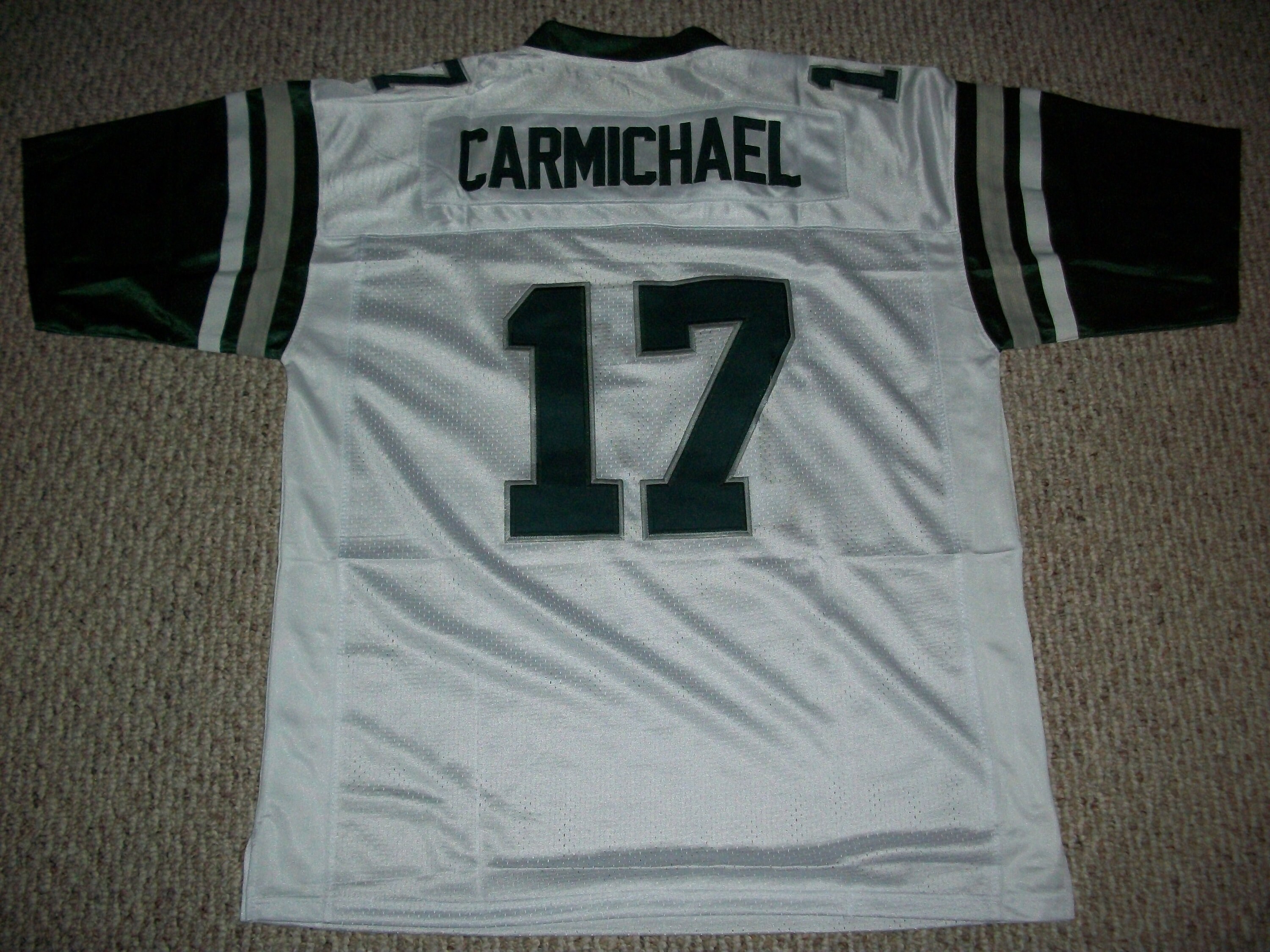 HAROLD CARMICHAEL Philadelphia Unsigned Custom White Sewn New -   Israel