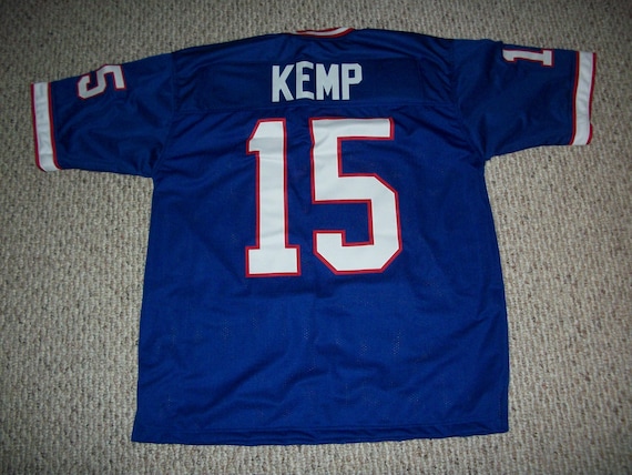 JACK KEMP Unsigned Custom Buffalo Blue Sewn New Football Jersey