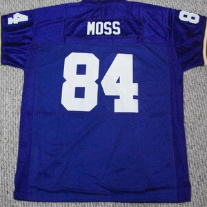 RANDY MOSS Unsigned Custom Minnesota Purple Sewn New Football Jersey Sizes S-3XL