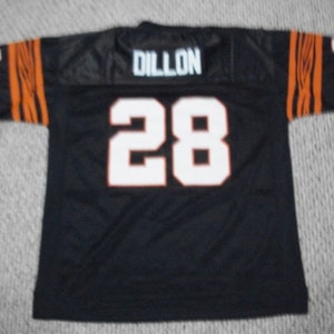 COREY DILLON 未署名カスタム ブラック シンシナティ 縫製 新作フットボール ジャージ サイズ S-3XL