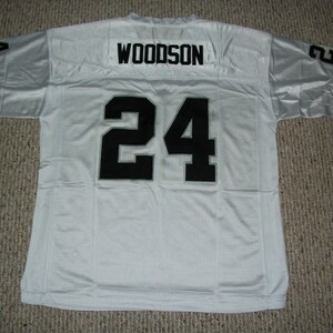 CHARLES WOODSON  Unsigned Custom White Sewn New Football Jersey Size S, M,L,XL,2XL,3XL