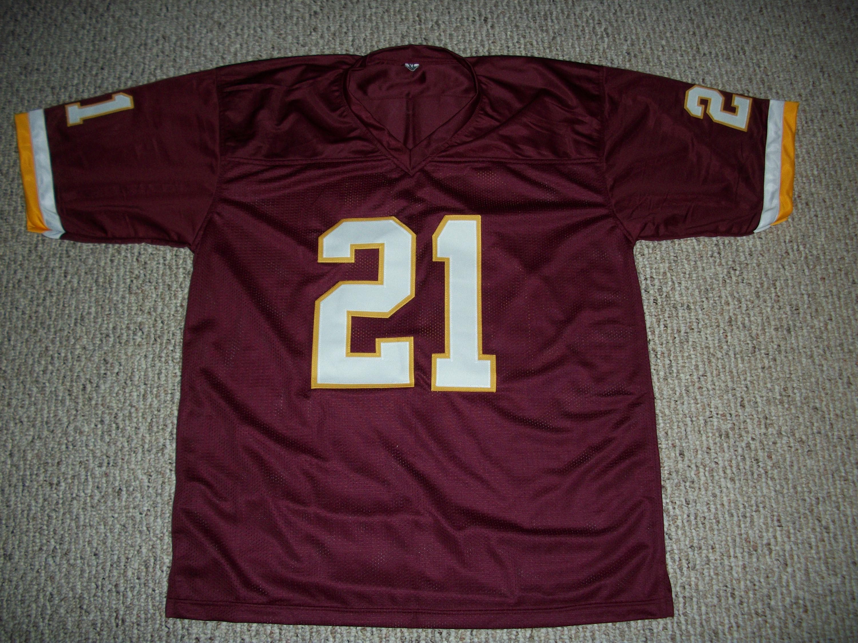 SEAN TAYLOR Unsigned Custom Washington Burgundy Sewn New Football