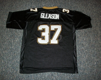 STEVE GLEASON Unsigned Custom Black Sewn New Football Jersey Size