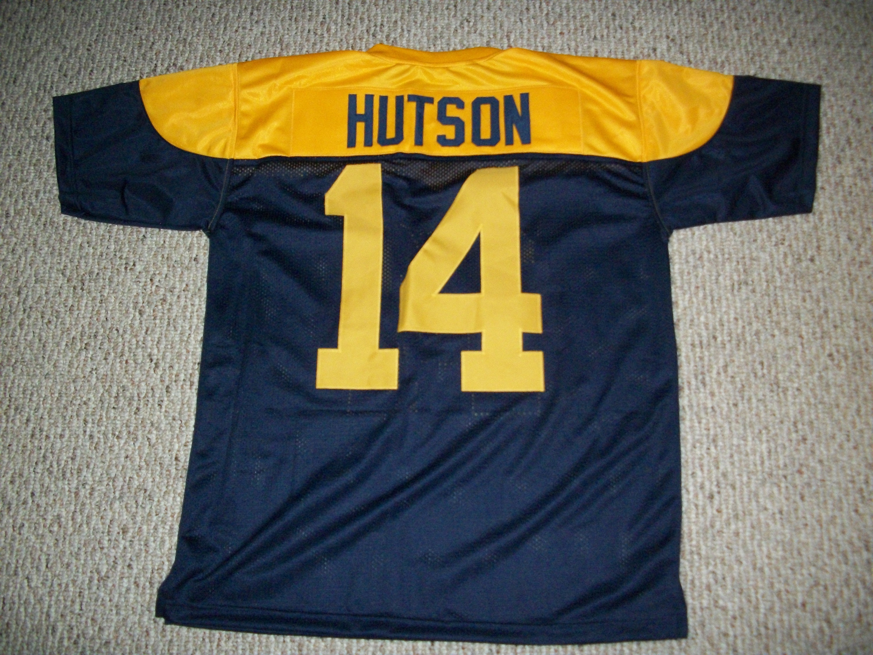 DON HUTSON Unsigned Custom Green Bay Blue Sewn New Football Jersey Sizes S 3XL