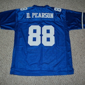 DREW PEARSON Unsigned Custom Dallas Old Style Blue Sewn New Football Jersey Sizes S-3XL