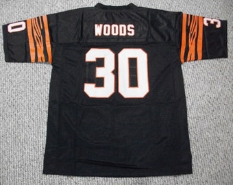 ICKEY WOODS Cincinnati  Unsigned Custom Black Sewn New Football Jersey Size S, M,L,XL,2XL,3XL
