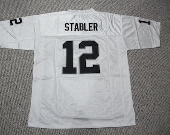 KEN STABLER  Unsigned Custom White Sewn New Football Jersey Size S, M,L,XL,2XL,3XL