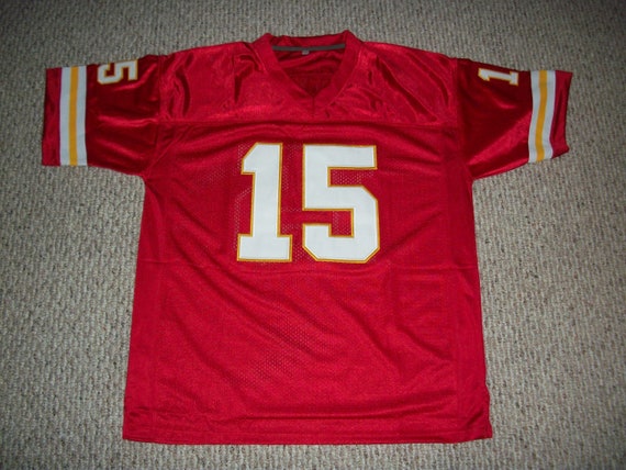 Non signé PATRICK MAHOMES Kansas City nouveau maillot de football cousu  rouge personnalisé tailles S-3XL