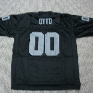 JIM OTTO Unsigned Custom Oakland  Black Sewn New Football Jersey Sizes S-3XL