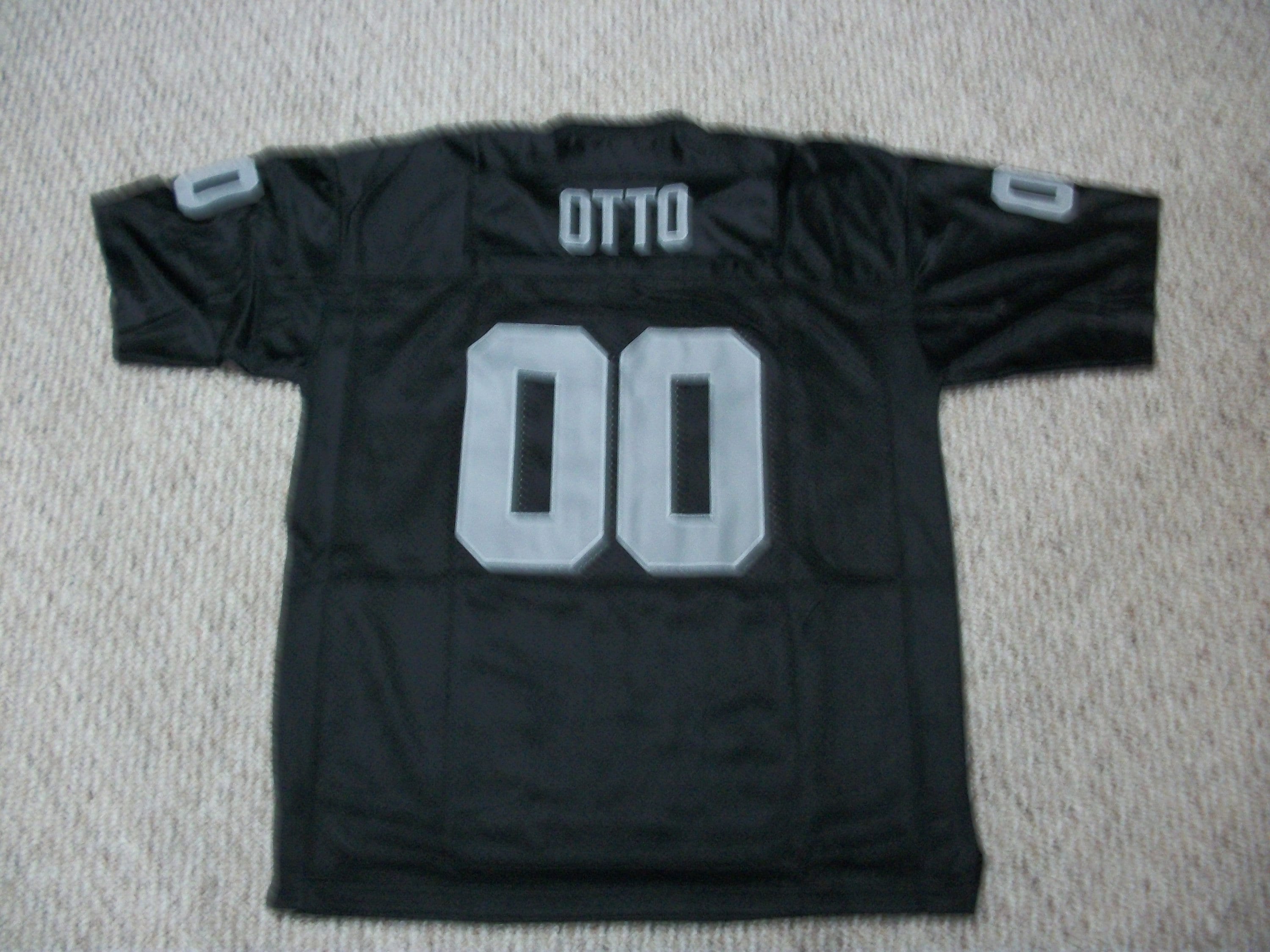 JIM OTTO Unsigned Custom Oakland Black Sewn New Football Jersey