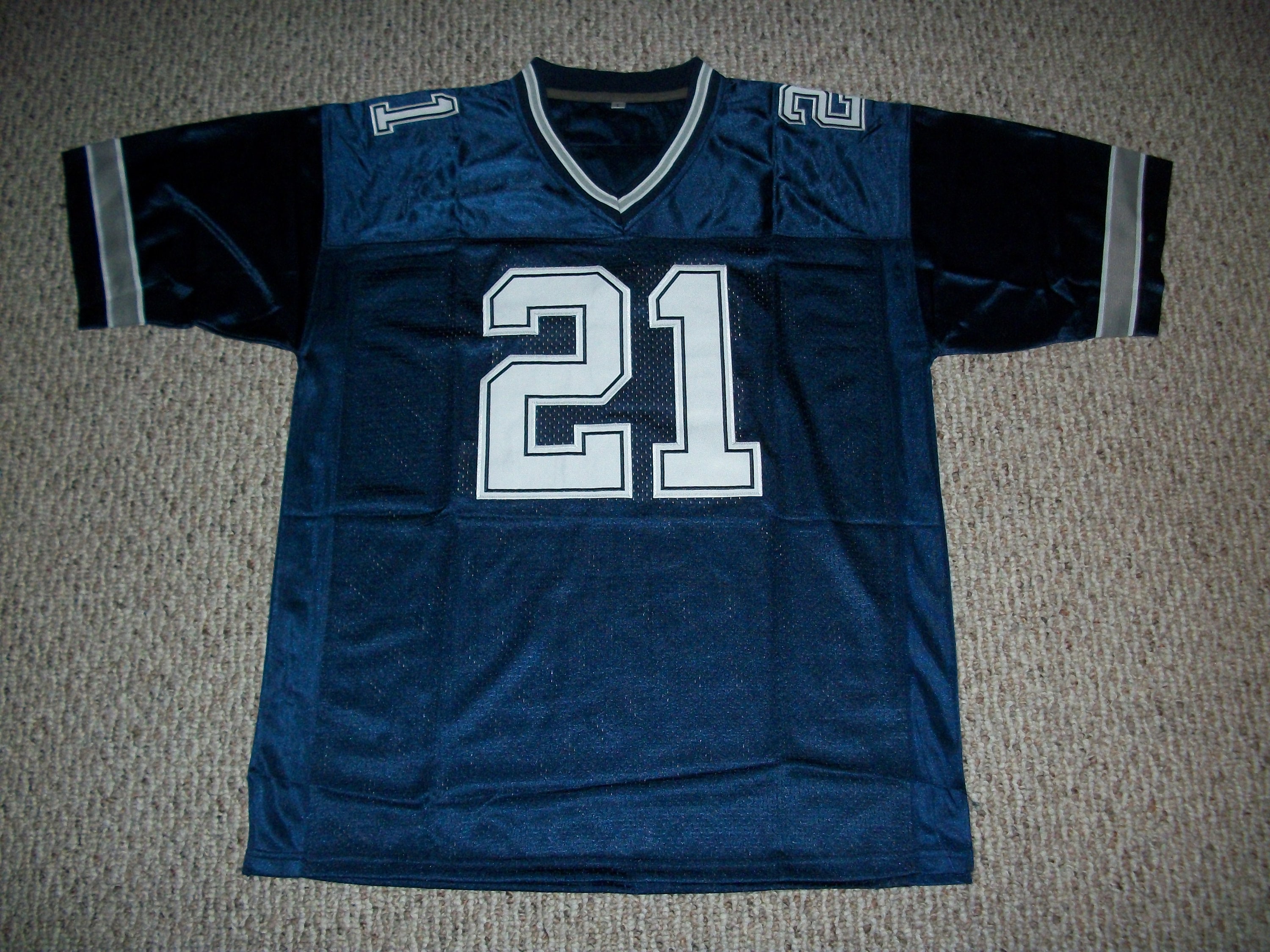 Deion Sanders Jersey Navy Blue Dallas | M-5XL Custom