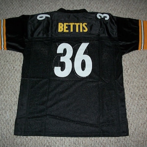 JEROME BETTIS Unsigned Custom Pittsburgh Black genaaid nieuw voetbalshirt maat S, M, L, XL, 2XL, 3XL