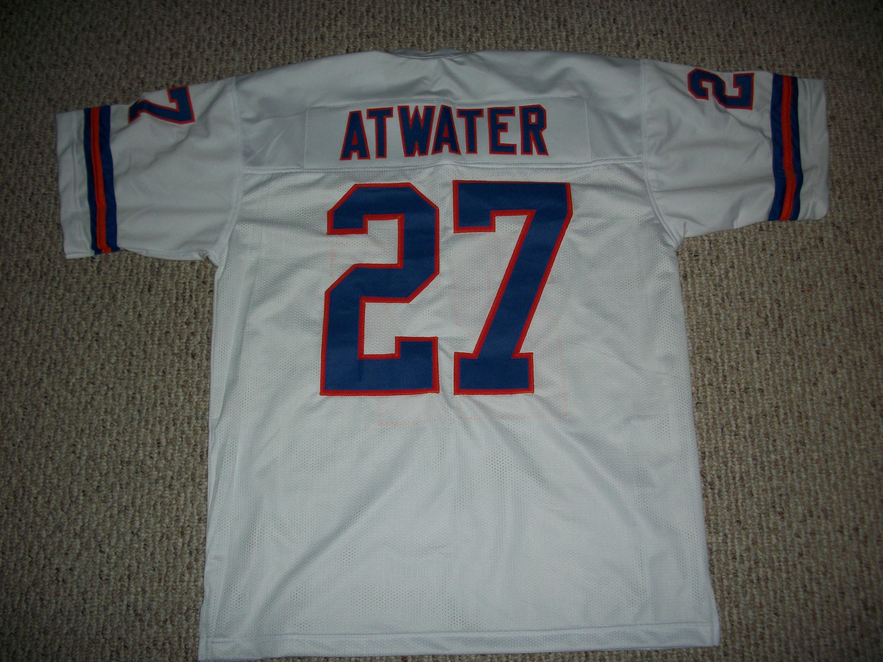 STEVE ATWATER Unsigned Custom Denver White Sewn Football Jersey