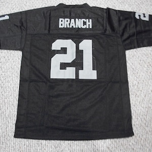 CLIFF BRANCH  Unsigned Custom Black Sewn New Football Jersey Size S, M,L,XL,2XL,3XL