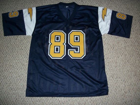 Maillot De Foot Vintage Speedline - Bleu Et Jaune #80 - Taille L Homme - Fabriqué Aux USA