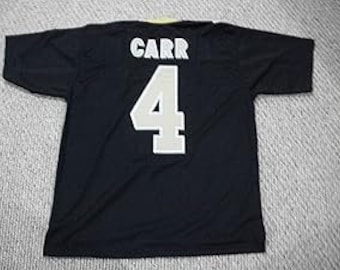 DEREK CARR Unsigned Custom New Orleans Black Sewn New Football Jersey Size S, M,L,XL,2XL,3XL