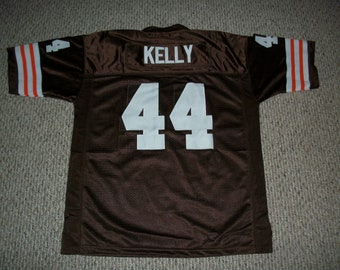 LEROY KELLY Cleveland Sin firmar Custom Brown Cosido Nueva camiseta de fútbol Tamaño S, M,L,XL,2XL,3XL