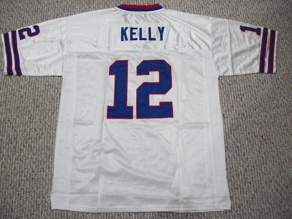 JIM KELLY Buffalo Unsigned Custom White Sewn New Football Jersey