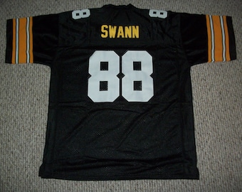 Camiseta de fútbol americano de Pittsburgh, negra, sin firmar, personalizada, de Lynn Swann. Tallas: S, M, L, XL, 2XL, 3XL.