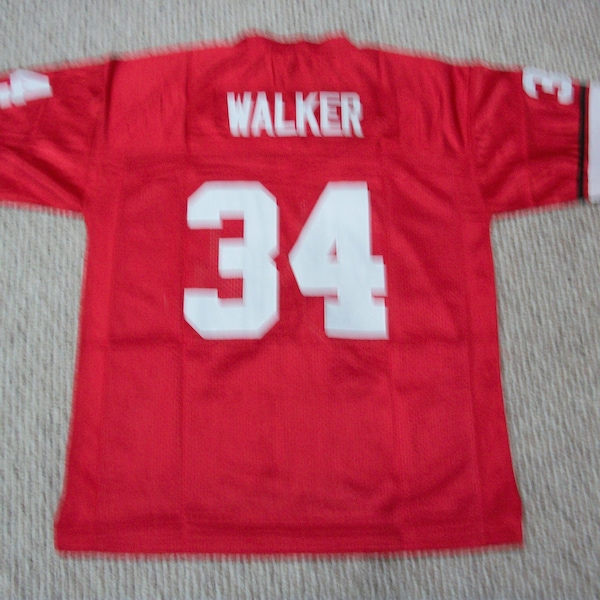 HERSCHEL WALKER Unsigned Custom Georgia Bulldogs Red Sewn New Football Jersey Sizes S-3XL