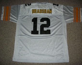 TERRY BRADSHAW Unsigned Custom Pittsburgh White Sewn Football Jersey Sizes S-3XL