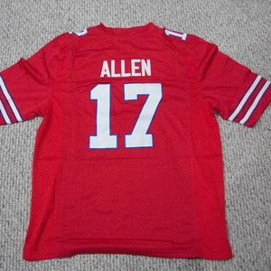 JOSH ALLEN Buffalo Unsigned Custom Red Sewn New Football Jersey Size S, M,L,XL,2XL,3XL
