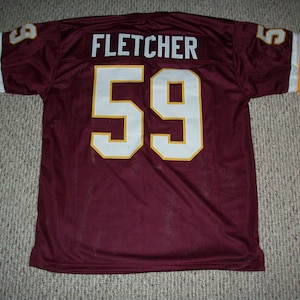 LONDON FLETCHER Unsigned Custom Burgundy Sewn New Football Jersey Sizes S-3XL