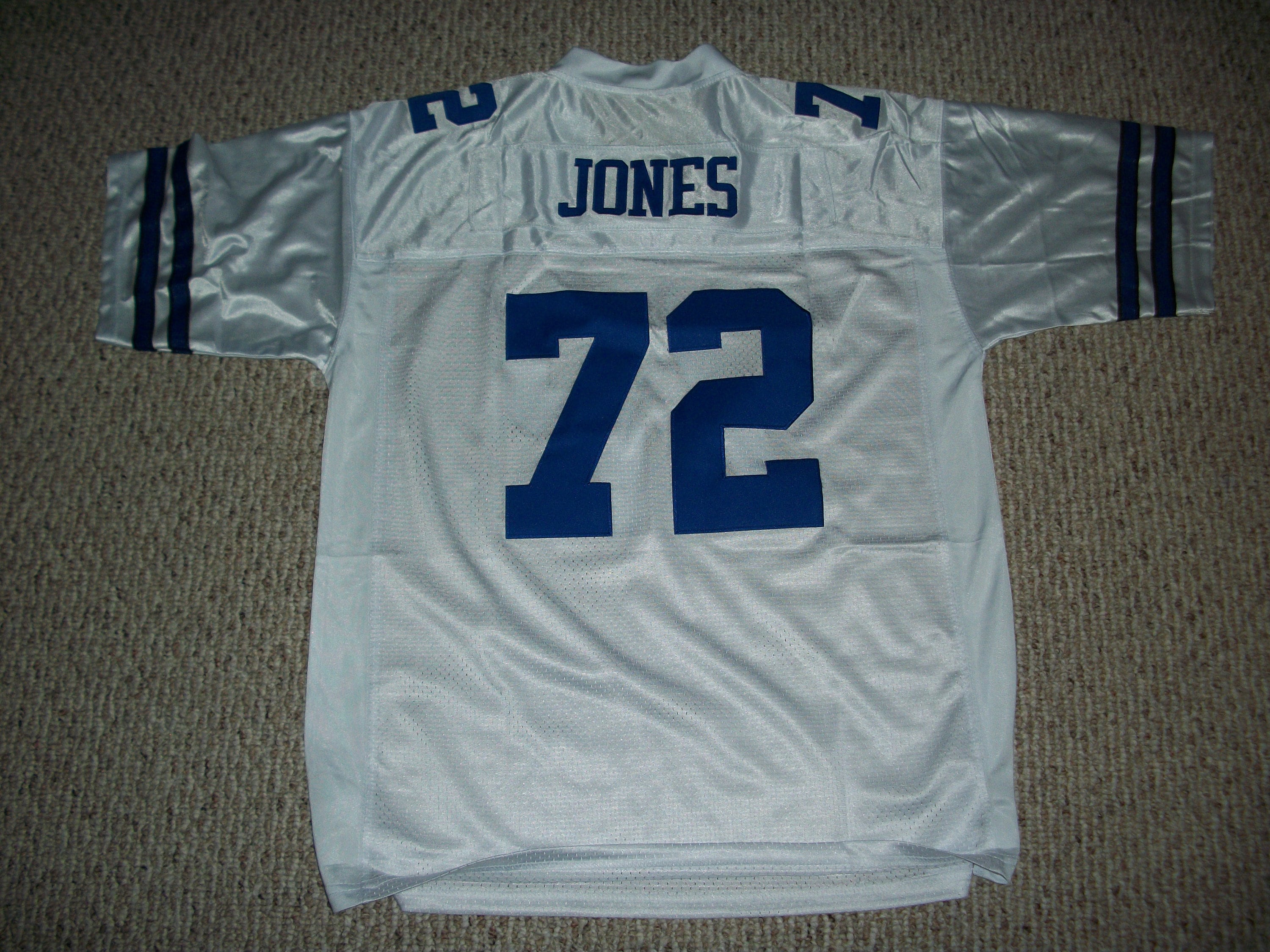 Jerseyrama Ed Too Tall Jones Unsigned Custom Dallas White Sewn New Football Jersey Sizes S-3xl