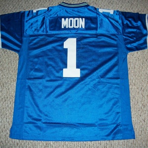WARREN MOON Seattle Blue unsigned custom genaaide nieuwe voetbaltrui maten S-3XL