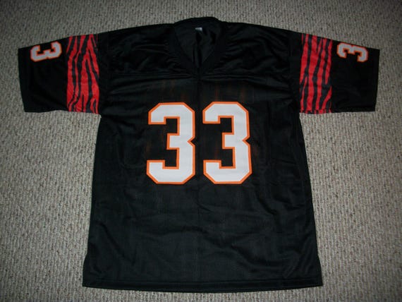 DAVID FULCHER Unsigned Custom Black Cincinnati Sewn Football