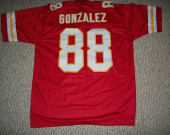 TONY GONZALEZ Kansas City Unsigned Custom Red Sewn New Football Jersey Size S, M,L,XL,2XL,3XL