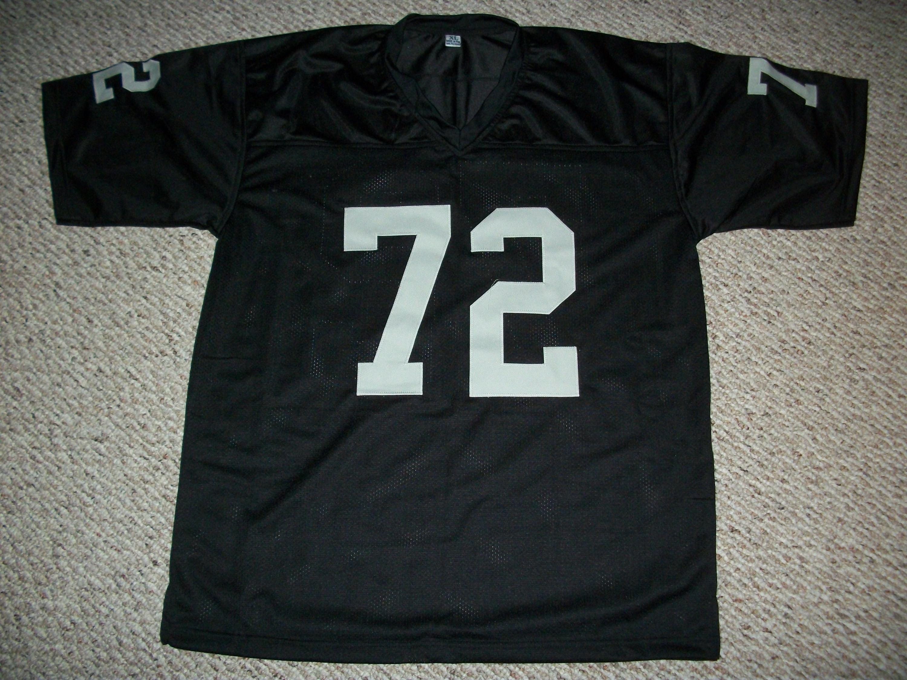 JOHN MATUSZAK Unsigned Custom Oakland/Los Angeles Black Sewn New Football  Jersey Sizes S-3XL