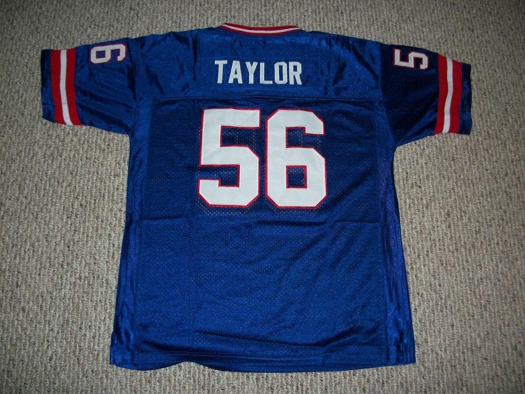 LAWRENCE TAYLOR Unsigned Custom Blue NY Sewn New Football Jersey