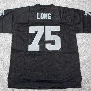 HOWIE LONG  Unsigned Custom Black Sewn New Football Jersey Size S, M,L,XL,2XL,3XL