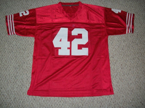 RONNIE LOTT Unsigned Custom Red San Francisco 49ers Sewn New