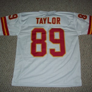 OTIS TAYLOR Unsigned Custom Kansas City White Sewn New Football Jersey Sizes S-3XL