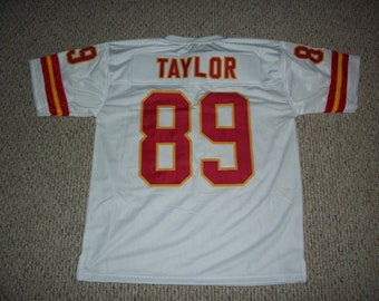OTIS TAYLOR Unsigned Custom Kansas City White Sewn New Football Jersey Sizes S-3XL