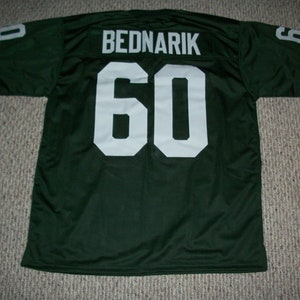 CHUCK BEDNARIK Philadelphia Unsigned Custom Green Sewn New Football Jersey Sizes S-3XL